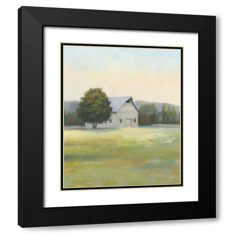 Morning Meadows II Crop Black Modern Wood Framed Art Print with Double Matting by Wiens, James