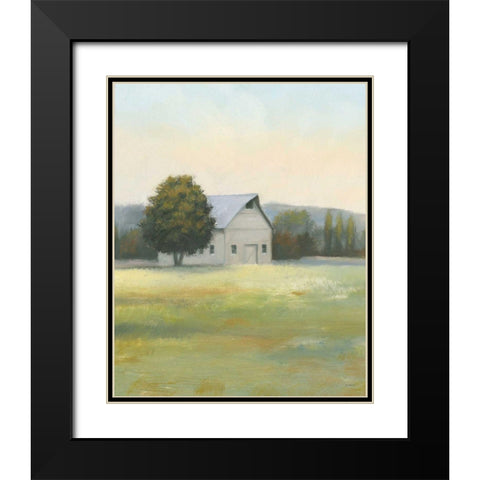 Morning Meadows II Crop Black Modern Wood Framed Art Print with Double Matting by Wiens, James