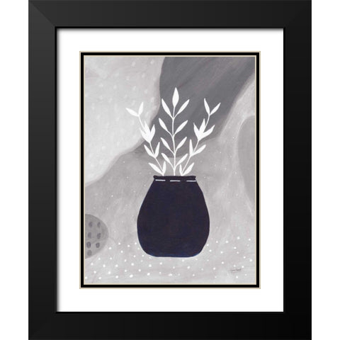 Sweet Love IV Gray Black Modern Wood Framed Art Print with Double Matting by Mack, Lynn
