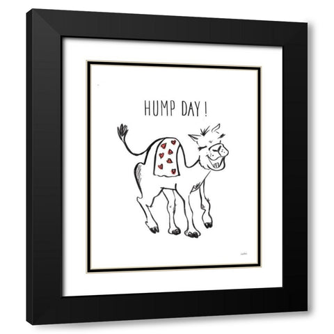 Valentines IV Black Modern Wood Framed Art Print with Double Matting by York, Leah