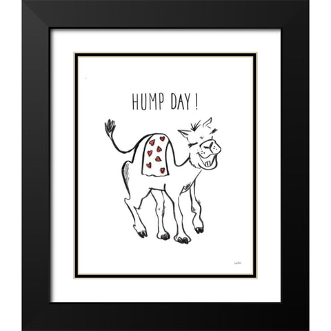 Valentines IV Black Modern Wood Framed Art Print with Double Matting by York, Leah