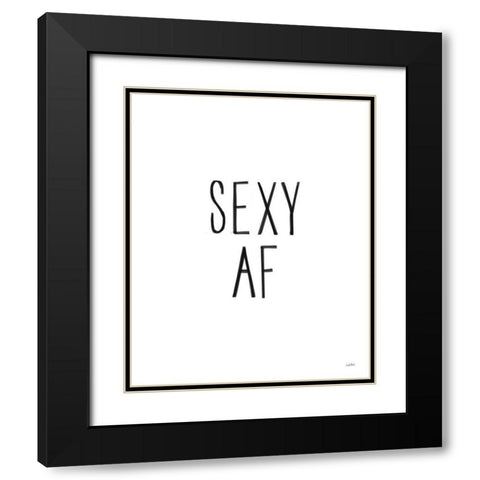 Valentines VI Black Modern Wood Framed Art Print with Double Matting by York, Leah