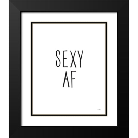 Valentines VI Black Modern Wood Framed Art Print with Double Matting by York, Leah