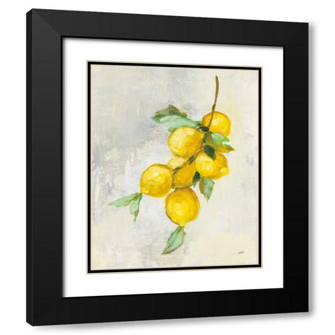 Zest II Black Modern Wood Framed Art Print with Double Matting by Purinton, Julia