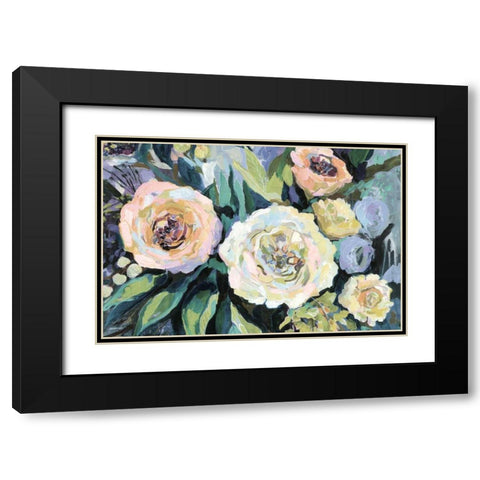 Walk in the Garden Neutral Crop Black Modern Wood Framed Art Print with Double Matting by Vertentes, Jeanette