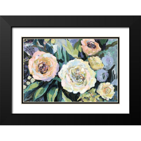 Walk in the Garden Neutral Crop Black Modern Wood Framed Art Print with Double Matting by Vertentes, Jeanette