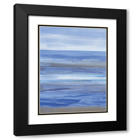 Summer Morning II Black Modern Wood Framed Art Print with Double Matting by Maye, Jo