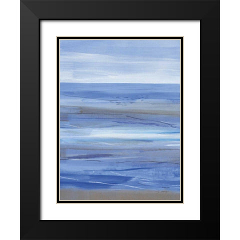 Summer Morning II Black Modern Wood Framed Art Print with Double Matting by Maye, Jo