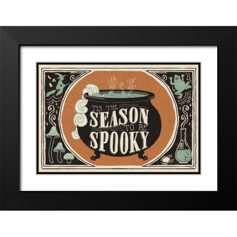 Scaredy Cats I Black Modern Wood Framed Art Print with Double Matting by Penner, Janelle