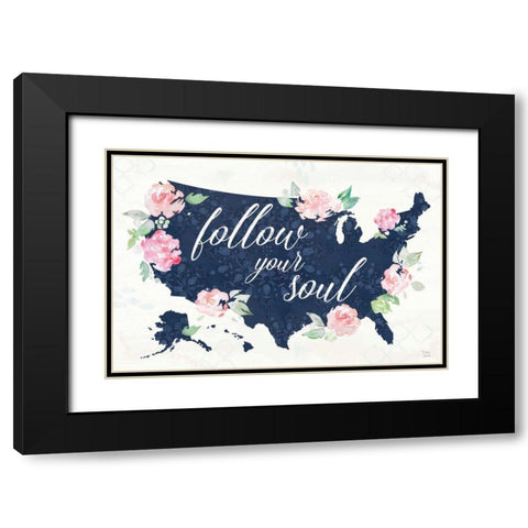 Moroccan Bouquet II Black Modern Wood Framed Art Print with Double Matting by June, Dina