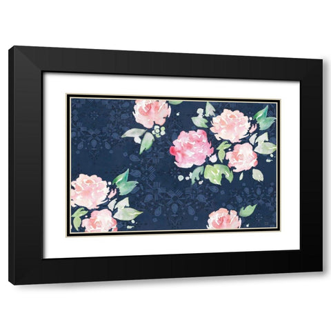 Moroccan Bouquet III Black Modern Wood Framed Art Print with Double Matting by June, Dina