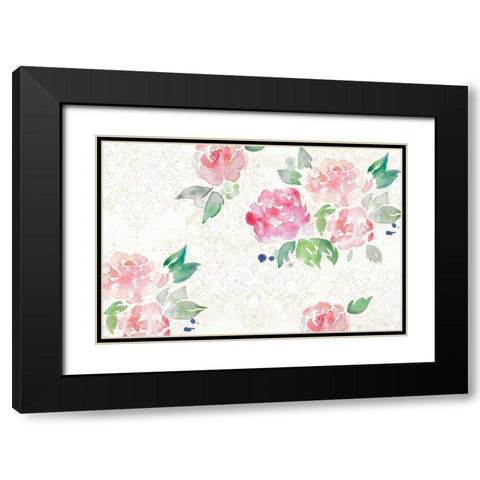 Moroccan Bouquet III Light Black Modern Wood Framed Art Print with Double Matting by June, Dina