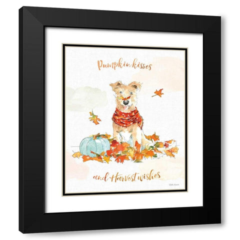 Harvest Dogs II Black Modern Wood Framed Art Print with Double Matting by Grove, Beth