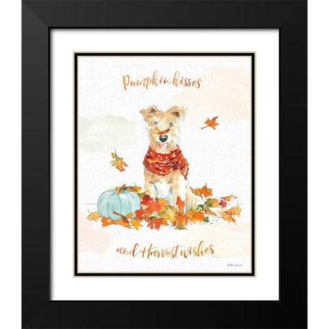 Harvest Dogs II Black Modern Wood Framed Art Print with Double Matting by Grove, Beth