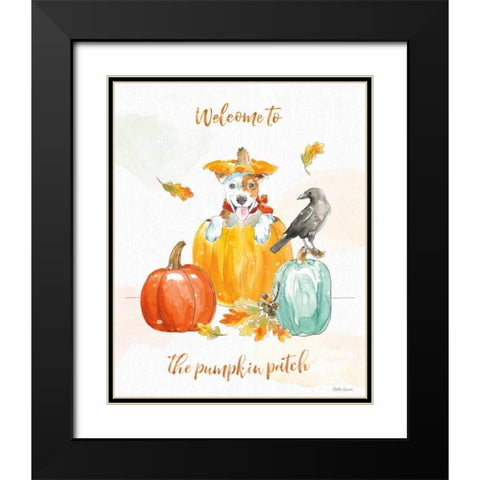 Harvest Dogs IV Black Modern Wood Framed Art Print with Double Matting by Grove, Beth