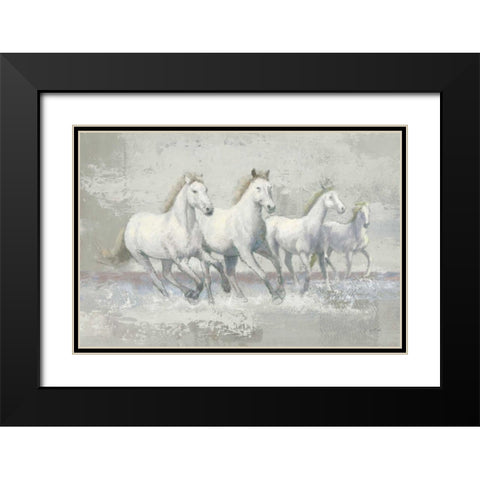 Running Wild Crop I Neutral Black Modern Wood Framed Art Print with Double Matting by Wiens, James