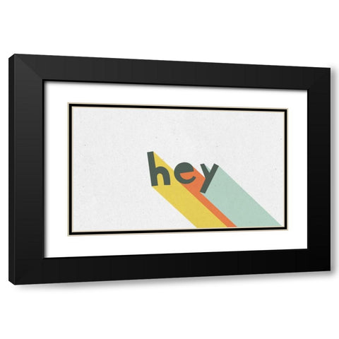 Rainbow Words VIII Black Modern Wood Framed Art Print with Double Matting by Hershey, Moira