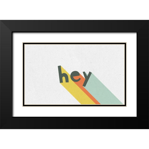 Rainbow Words VIII Black Modern Wood Framed Art Print with Double Matting by Hershey, Moira