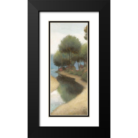 By the Waterways I Crop II Black Modern Wood Framed Art Print with Double Matting by Wiens, James