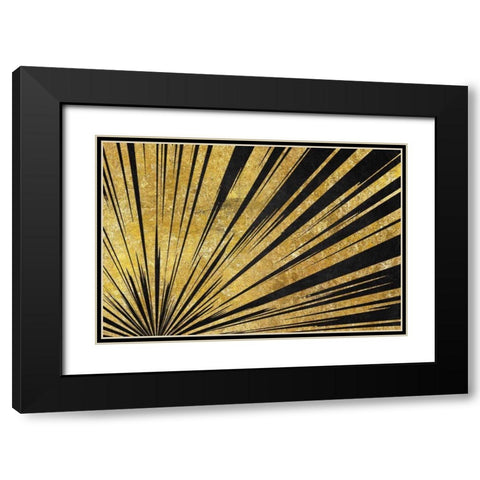 Rising Sun Black Modern Wood Framed Art Print with Double Matting by Wild Apple Portfolio