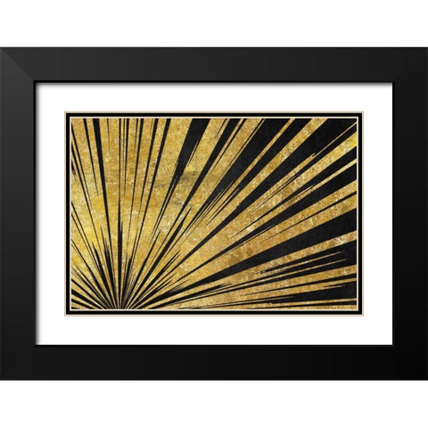 Rising Sun Black Modern Wood Framed Art Print with Double Matting by Wild Apple Portfolio