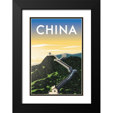 China Black Modern Wood Framed Art Print with Double Matting by Escalante, Omar