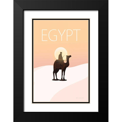 Egypt Black Modern Wood Framed Art Print with Double Matting by Escalante, Omar