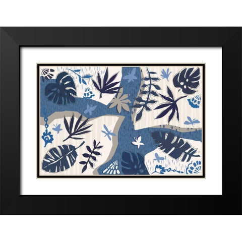 Desert Flair II Black Modern Wood Framed Art Print with Double Matting by Brissonnet, Daphne