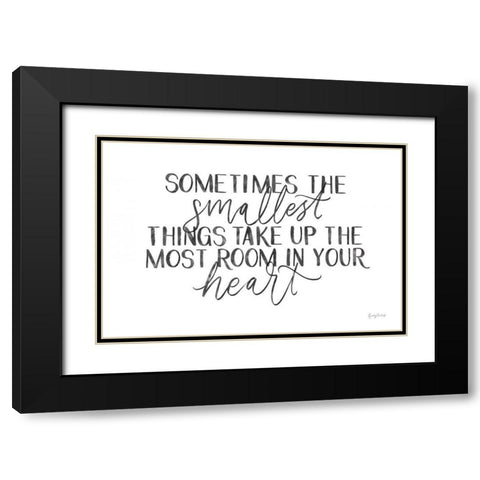 Little Child II BW Black Modern Wood Framed Art Print with Double Matting by Thorns, Becky