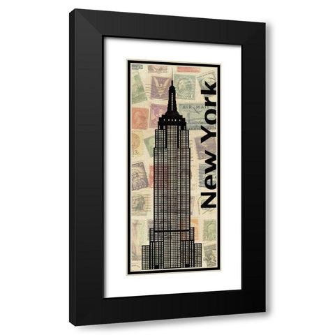 Via Mail III Black Modern Wood Framed Art Print with Double Matting by Charron, Veronique