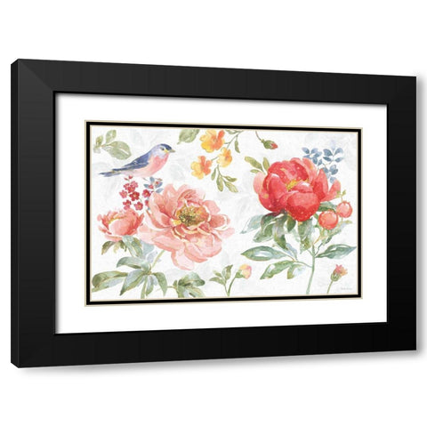 Floral Focus I Black Modern Wood Framed Art Print with Double Matting by Grove, Beth
