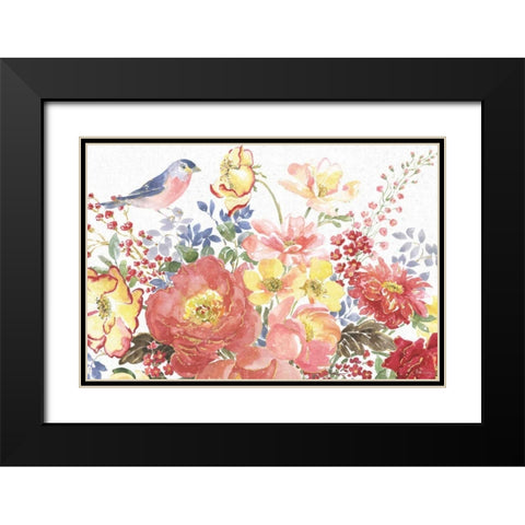 Floral Focus II Black Modern Wood Framed Art Print with Double Matting by Grove, Beth