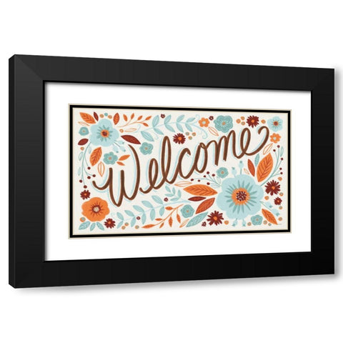 Welcome I Black Modern Wood Framed Art Print with Double Matting by Tavoletti, Anne