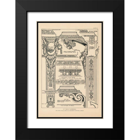 English Renaissance I Black Modern Wood Framed Art Print with Double Matting by Wild Apple Portfolio