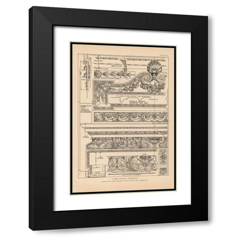 English Renaissance VI Black Modern Wood Framed Art Print with Double Matting by Wild Apple Portfolio