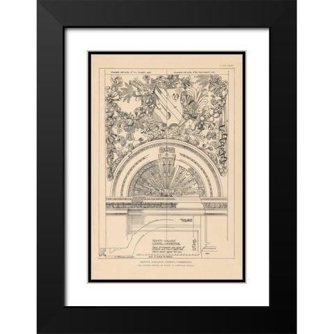 English Renaissance VIII Black Modern Wood Framed Art Print with Double Matting by Wild Apple Portfolio