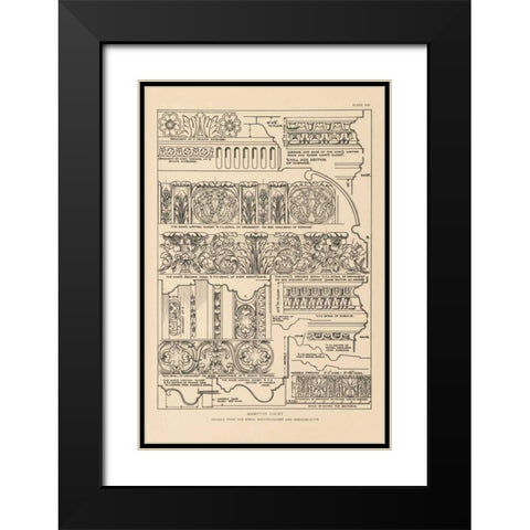 English Renaissance XI Black Modern Wood Framed Art Print with Double Matting by Wild Apple Portfolio