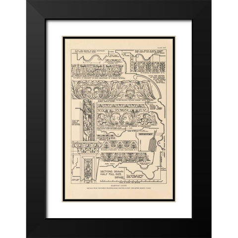 English Renaissance XII Black Modern Wood Framed Art Print with Double Matting by Wild Apple Portfolio