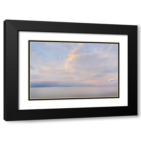 Lake Superior Sky VI Black Modern Wood Framed Art Print with Double Matting by Majchrowicz, Alan