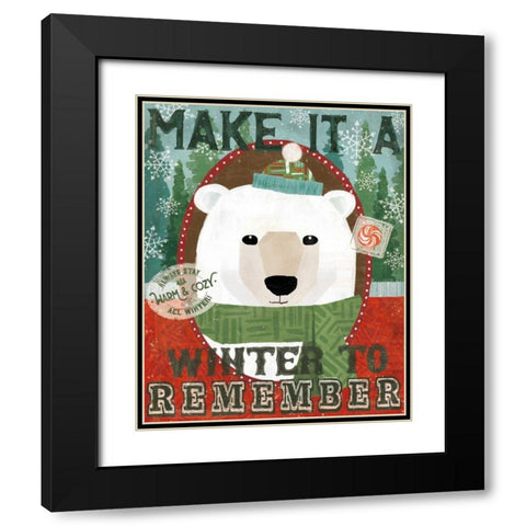 Holiday Likeness II Black Modern Wood Framed Art Print with Double Matting by Charron, Veronique