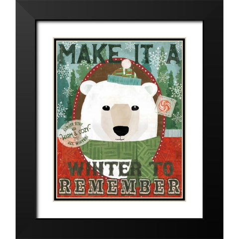 Holiday Likeness II Black Modern Wood Framed Art Print with Double Matting by Charron, Veronique
