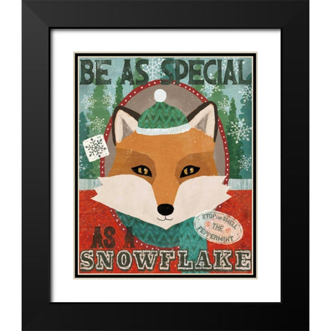 Holiday Likeness V Black Modern Wood Framed Art Print with Double Matting by Charron, Veronique