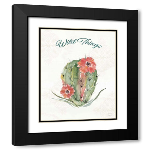Sweet Southwest XII Black Modern Wood Framed Art Print with Double Matting by June, Dina