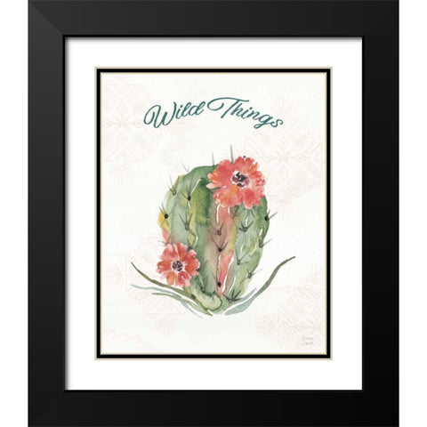 Sweet Southwest XII Black Modern Wood Framed Art Print with Double Matting by June, Dina