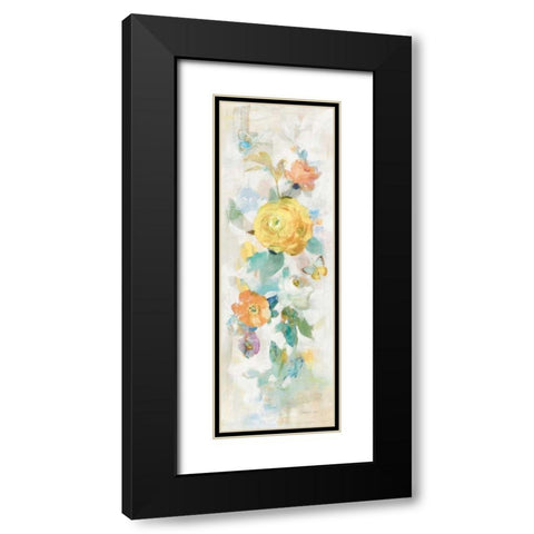 Natural Blooming Splendor III Black Modern Wood Framed Art Print with Double Matting by Nai, Danhui