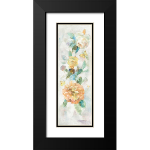 Natural Blooming Splendor IV Black Modern Wood Framed Art Print with Double Matting by Nai, Danhui