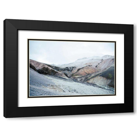 Iceland Hills I Black Modern Wood Framed Art Print with Double Matting by Marshall, Laura