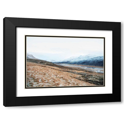 Iceland Hills II Black Modern Wood Framed Art Print with Double Matting by Marshall, Laura