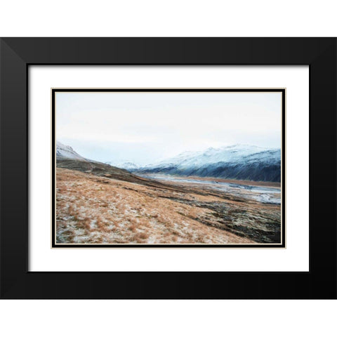Iceland Hills II Black Modern Wood Framed Art Print with Double Matting by Marshall, Laura