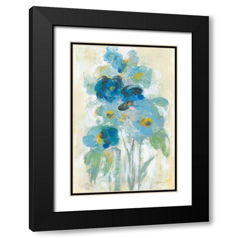 Loose Bouquet II Black Modern Wood Framed Art Print with Double Matting by Vassileva, Silvia